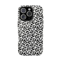 Monochrome Leopard Print iPhone 16 Series