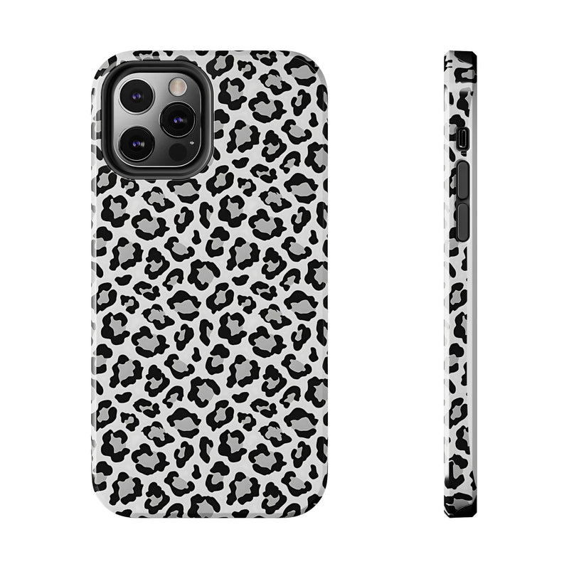 Monochrome Leopard Print iPhone 12 Series