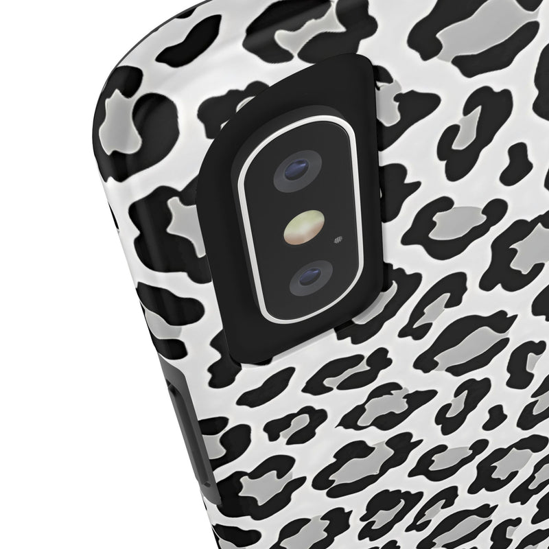 Monochrome Leopard Print iPhone X Series