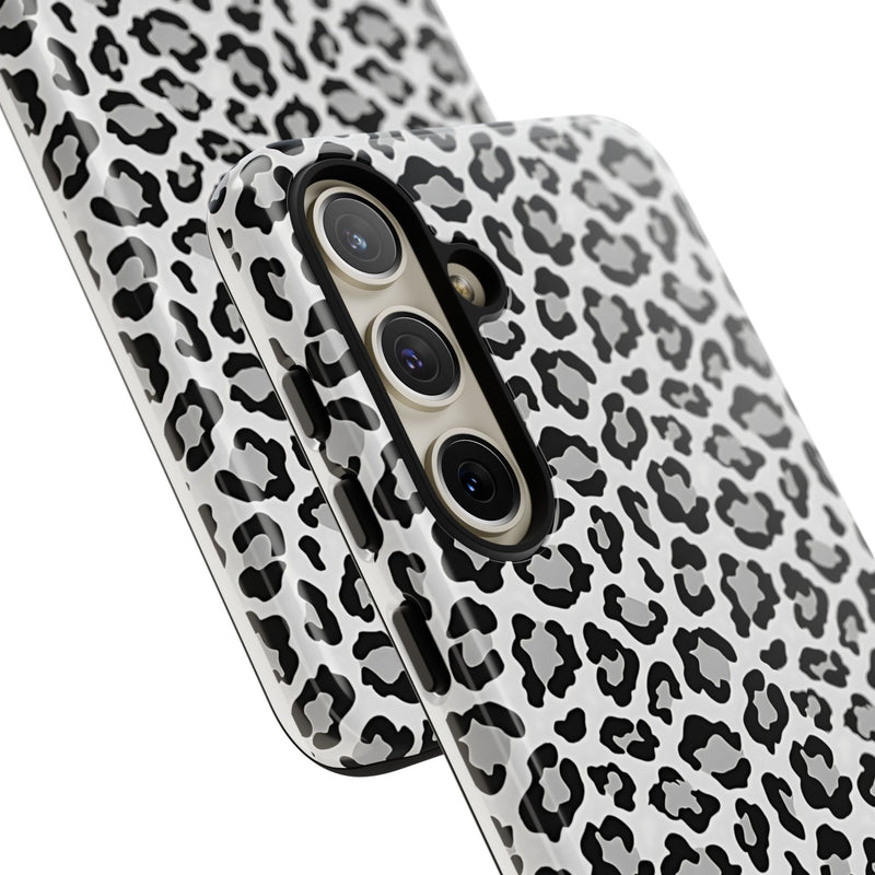 Monochrome Leopard Print Samsung S24 Series