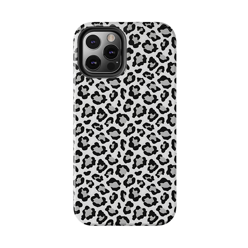 Monochrome Leopard Print iPhone 12 Series