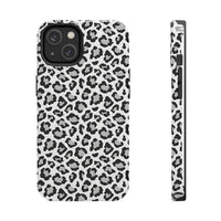 Monochrome Leopard Print iPhone 14 Series