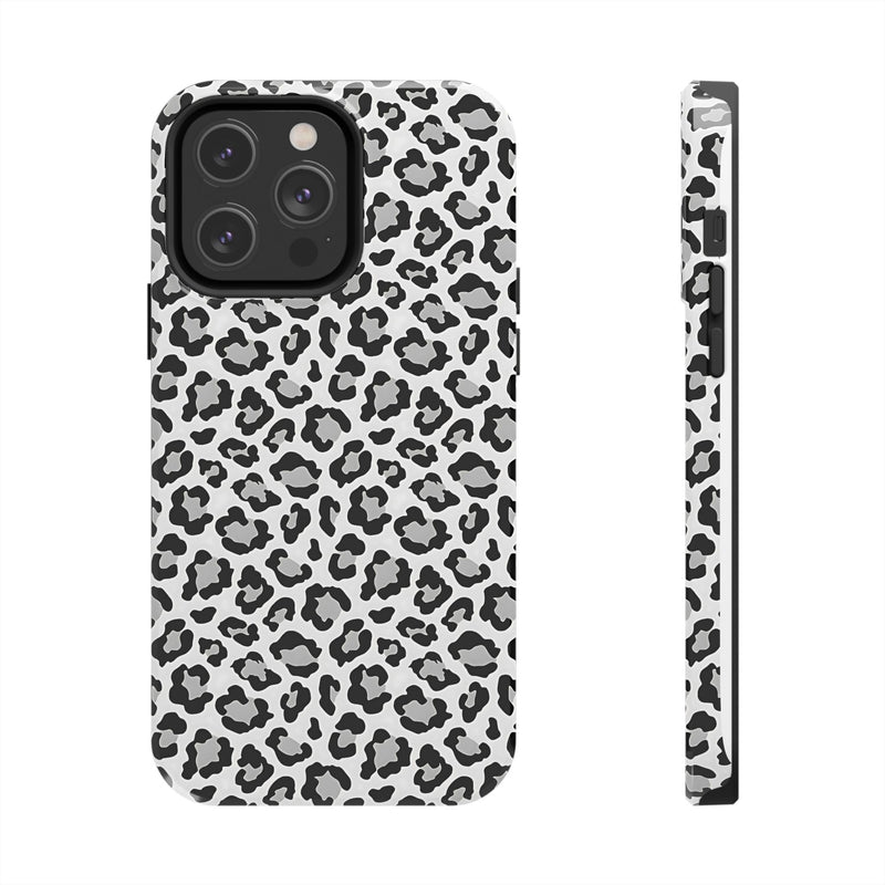 Monochrome Leopard Print iPhone 14 Series