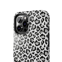 Monochrome Leopard Print iPhone 12 Series