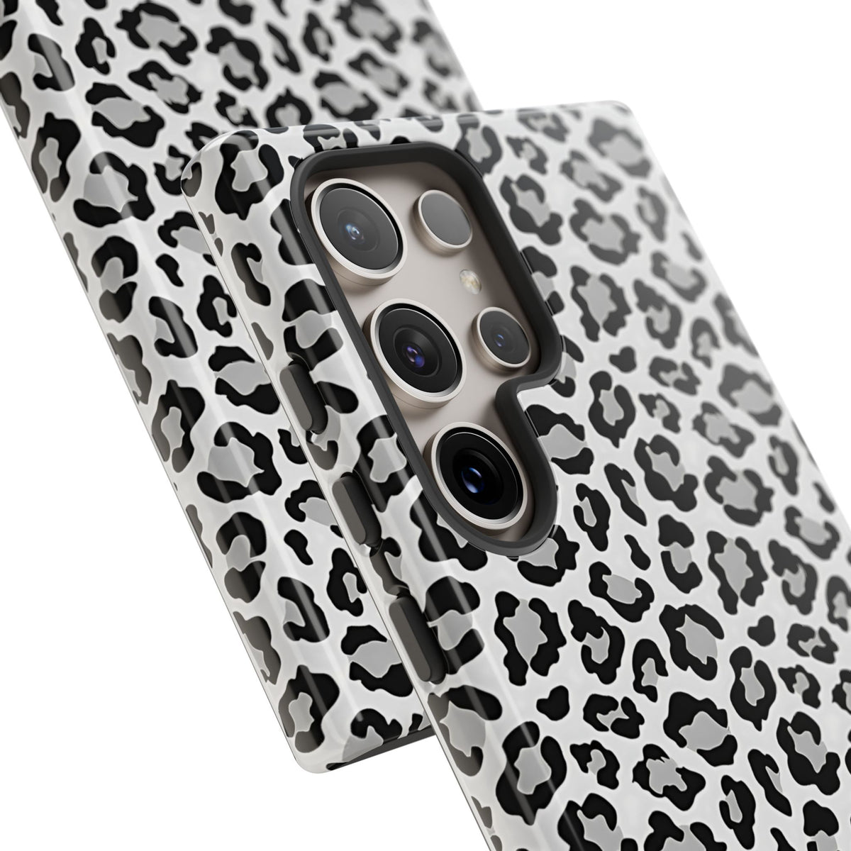 Monochrome Leopard Print Samsung S24 Series