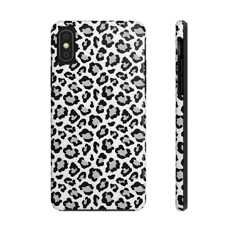 Monochrome Leopard Print iPhone X Series