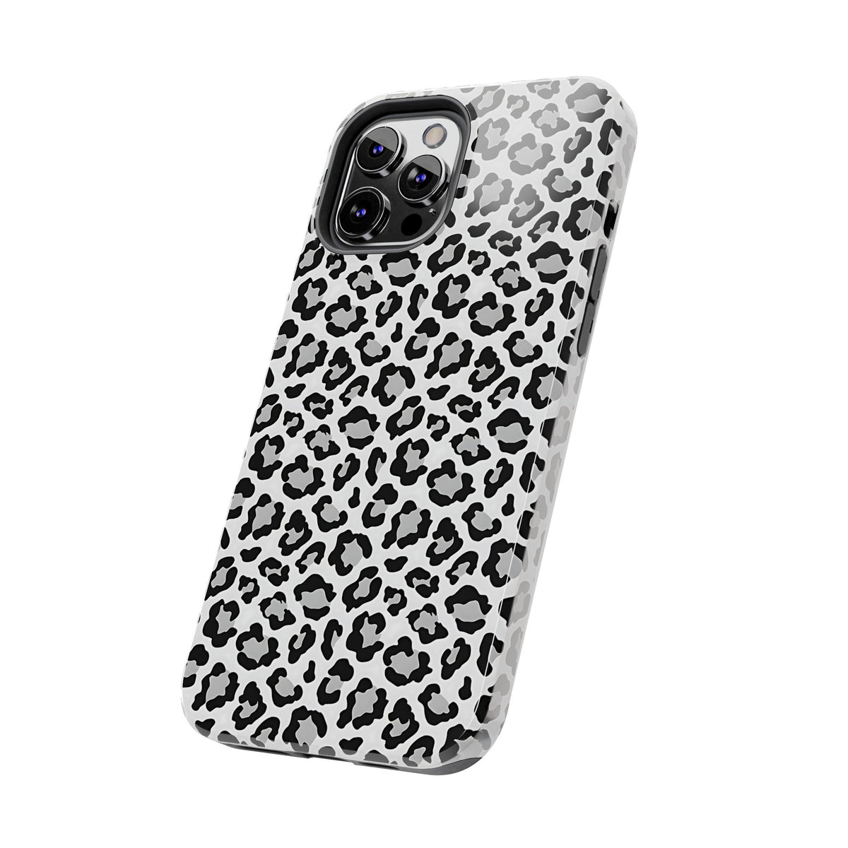 Monochrome Leopard Print iPhone 12 Series