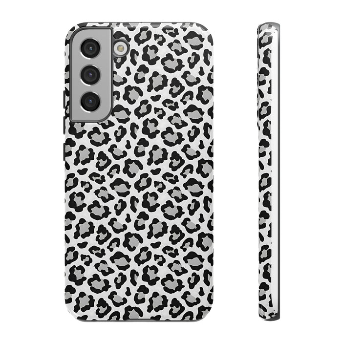 Monochrome Leopard Print Samsung S22 Series