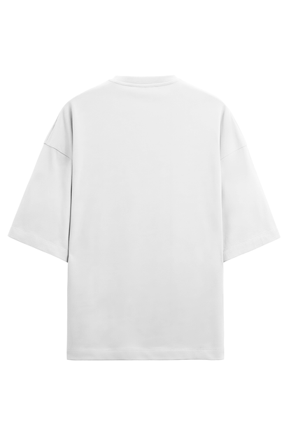 Oversized White Words Series Terry T-shirt !