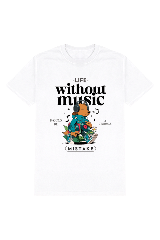 Dog lover and Music lover special t-shirt