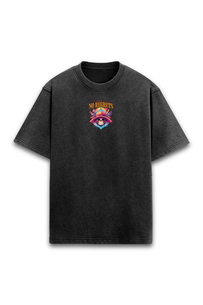 Acid Wash Premium Oversized Unisex Anime T-shirt !