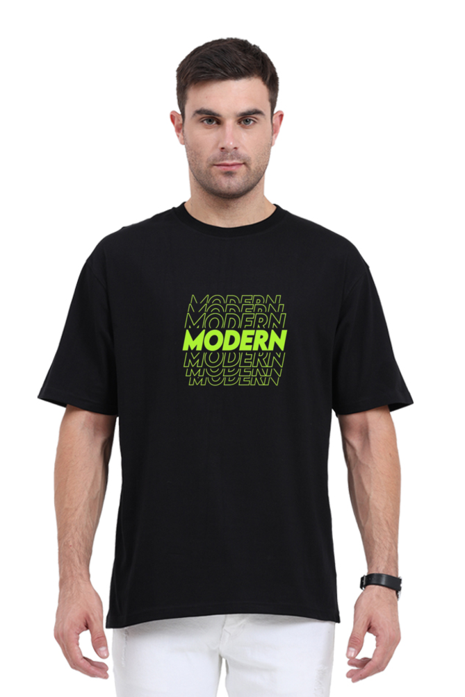 Oversized Black Modern Design T-shirt !