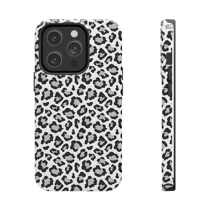 Monochrome Leopard Print iPhone 14 Series