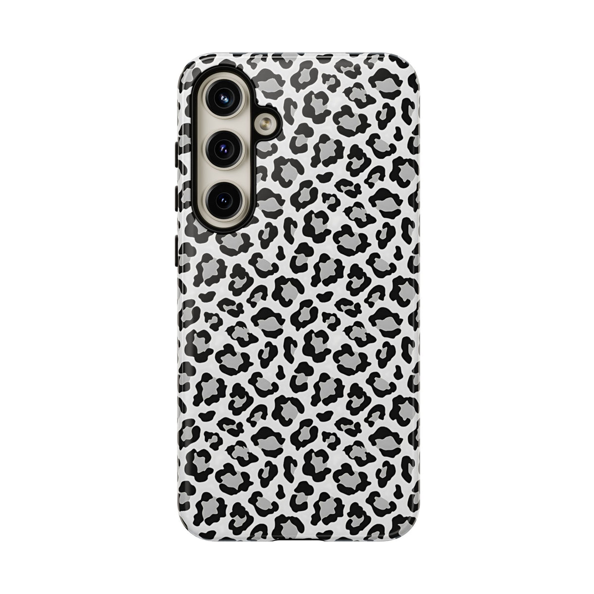 Monochrome Leopard Print Samsung S24 Series