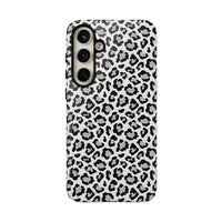 Monochrome Leopard Print Samsung S24 Series