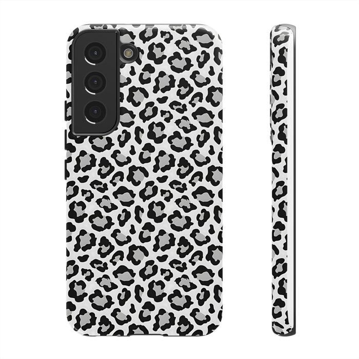 Monochrome Leopard Print Samsung S22 Series