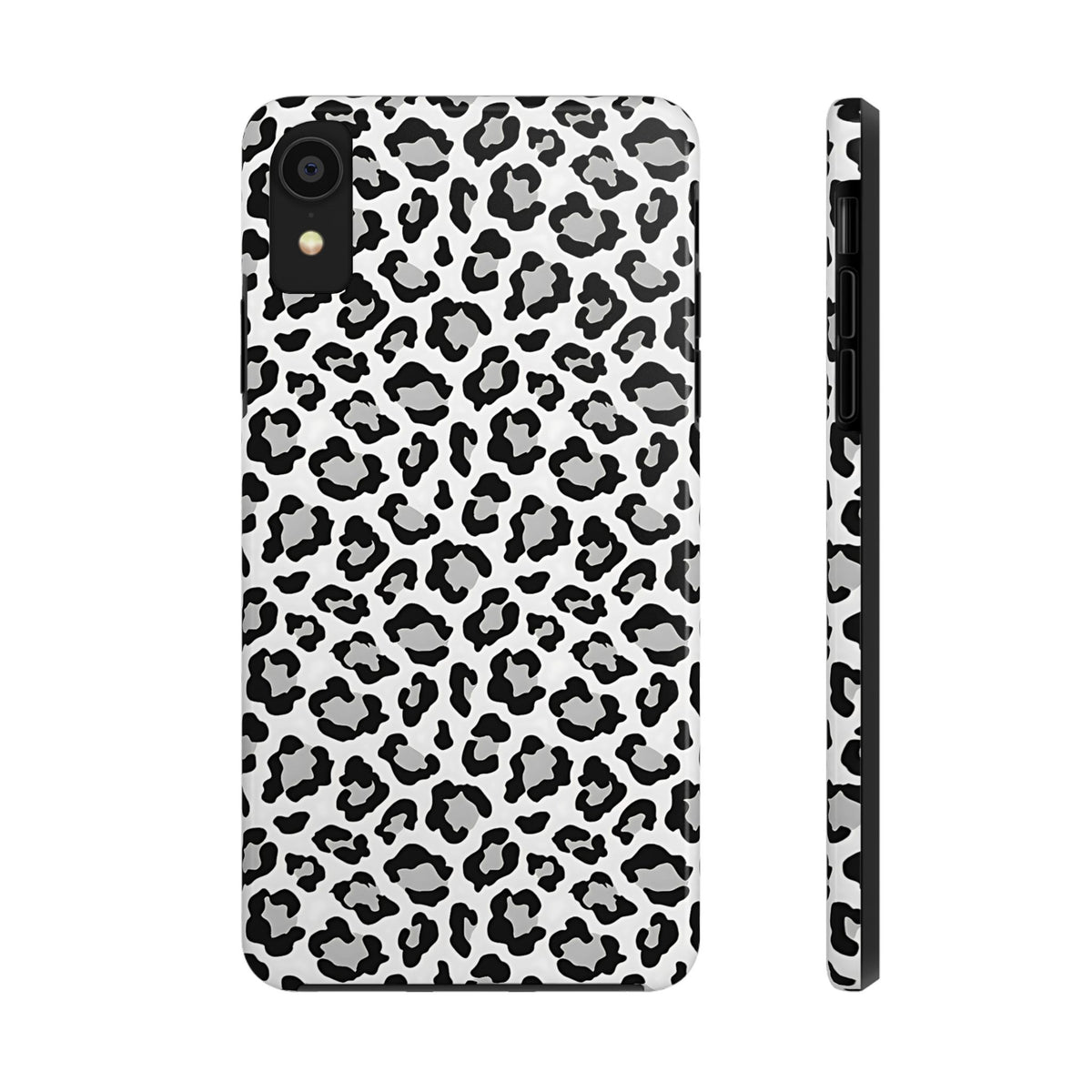 Monochrome Leopard Print iPhone X Series