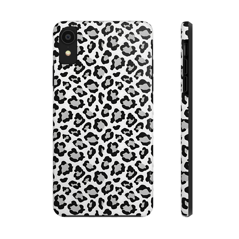 Monochrome Leopard Print iPhone X Series