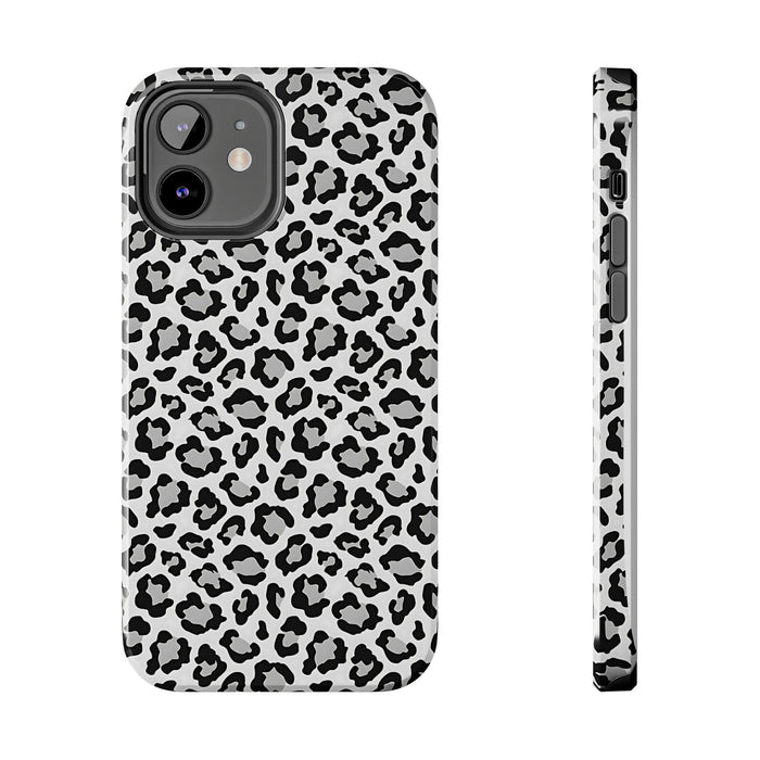 Monochrome Leopard Print iPhone 12 Series