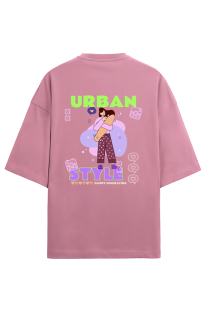 PINK PREMIUM COTTON OVERSIZED T-SHIRT