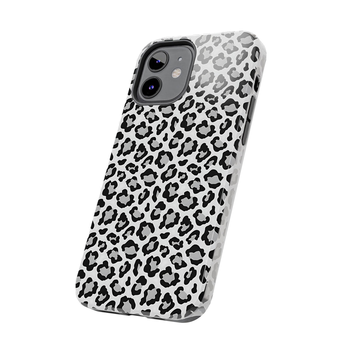 Monochrome Leopard Print iPhone 12 Series