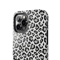 Monochrome Leopard Print iPhone 12 Series