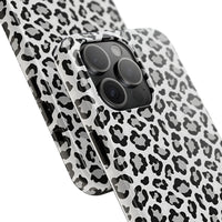 Monochrome Leopard Print iPhone 15 Series