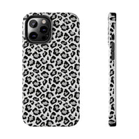 Monochrome Leopard Print iPhone 12 Series