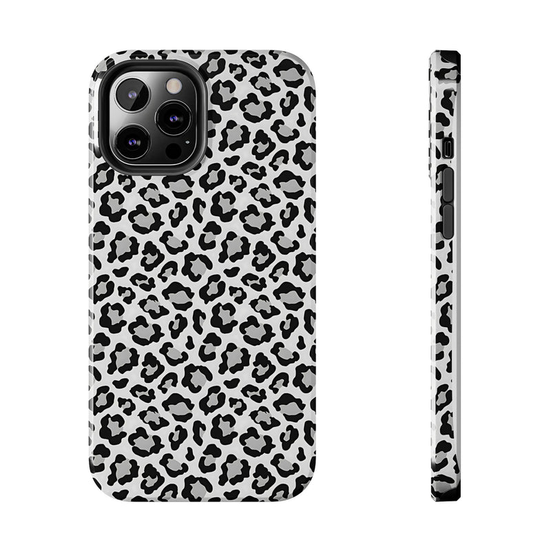 Monochrome Leopard Print iPhone 12 Series