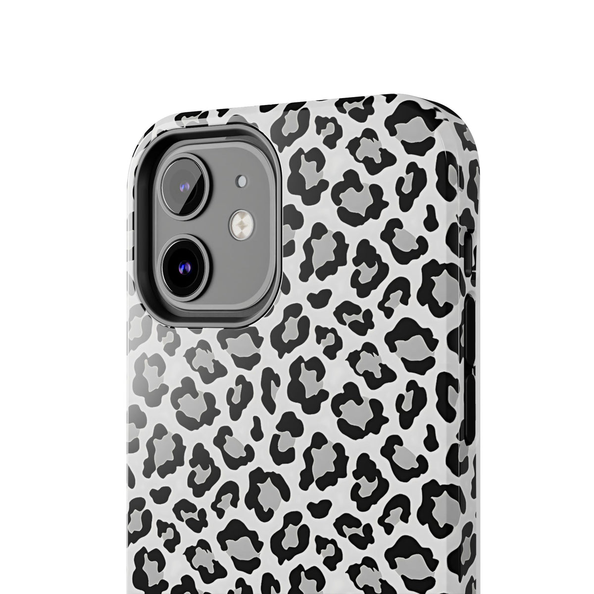 Monochrome Leopard Print iPhone 12 Series