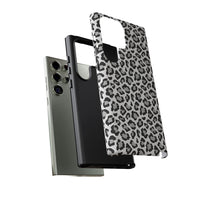 Monochrome Leopard Print Samsung S23 Series