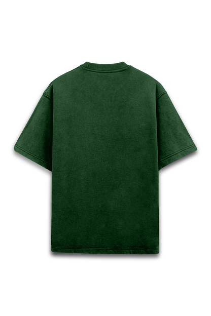 Eagles Eye Green & Gold Premium Oversized Unisex Acid Wash T-Shirt