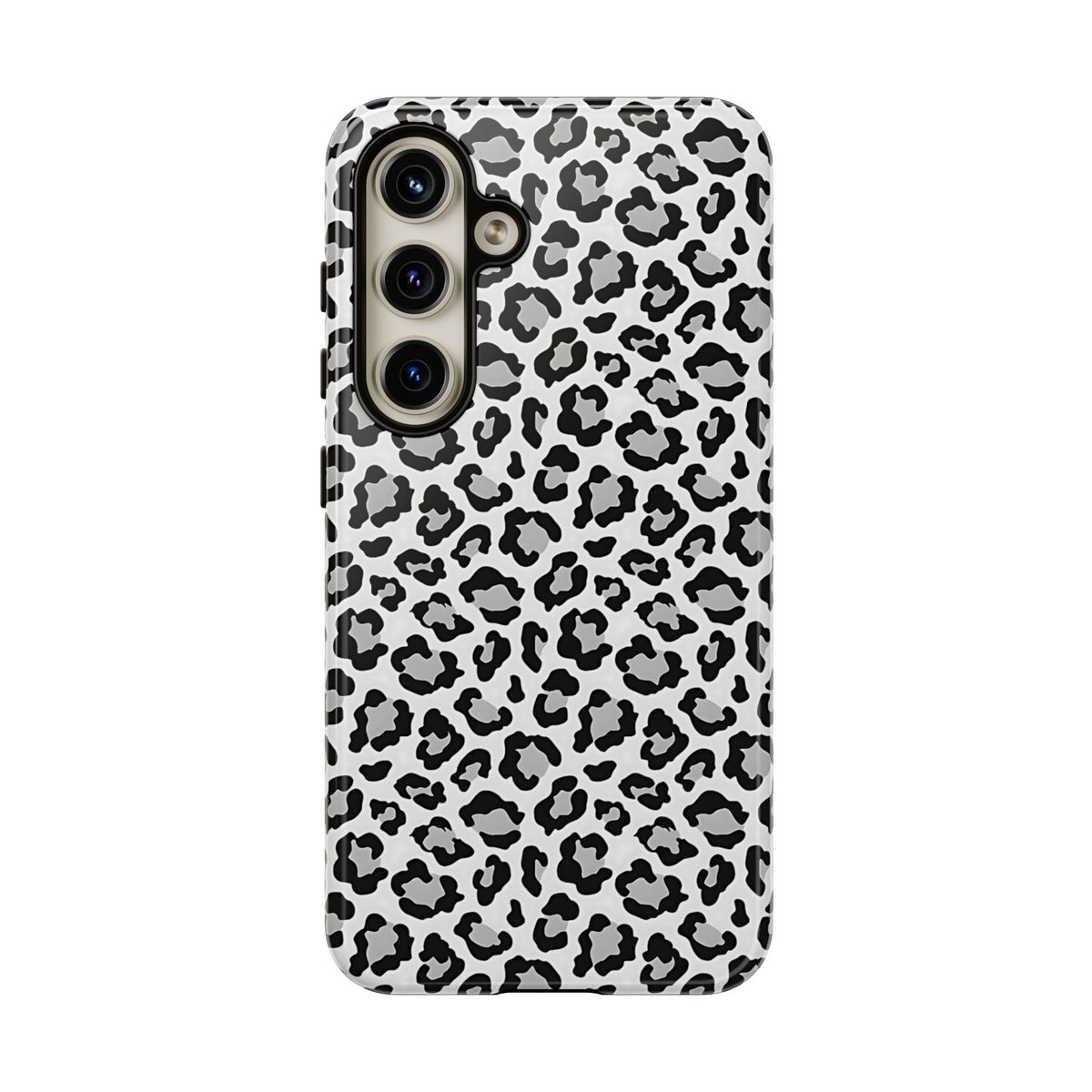 Monochrome Leopard Print Samsung S24 Series