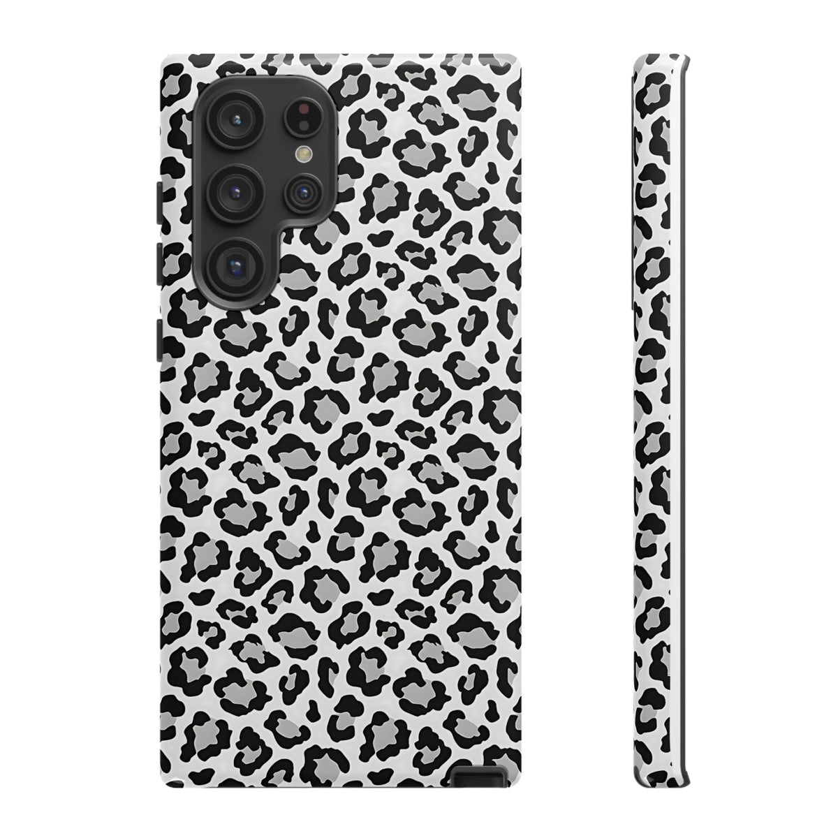 Monochrome Leopard Print Samsung S22 Series