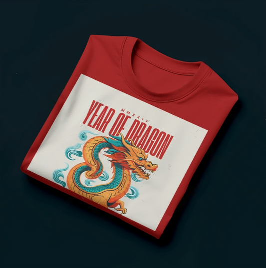 Oversized Red Hot Dragon T-shirt ! (Unisex)