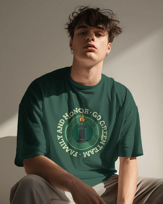 Oversized Green T-Shirt Made By Egyption Great Cotton