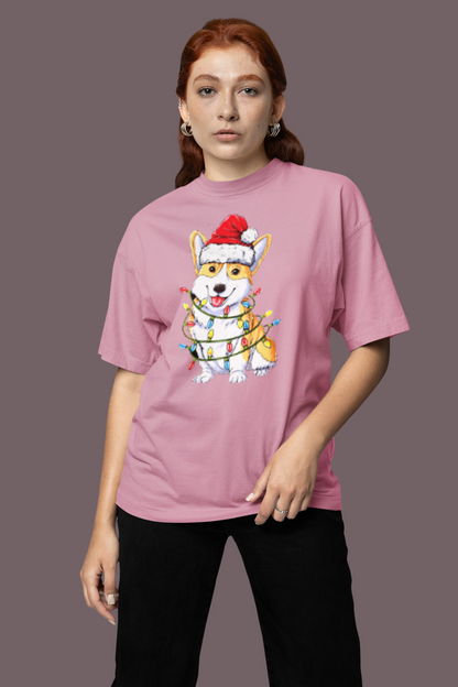 Pink Dog Lover Oversized T-shirt ,Premium Made By Egyption Cotton For Only Womens Oversized T-SHIRT