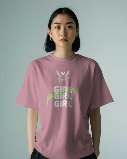 PINK PREMIUM COTTON OVERSIZED T-SHIRT