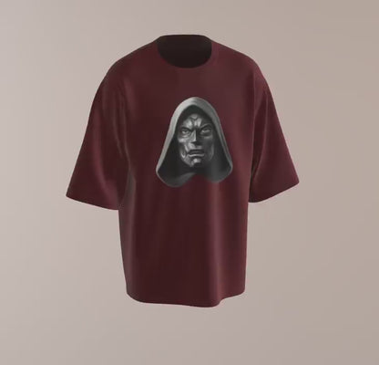 Red Hot Trendy Classic Oversized Dr. Doom Special Edition T-shirt